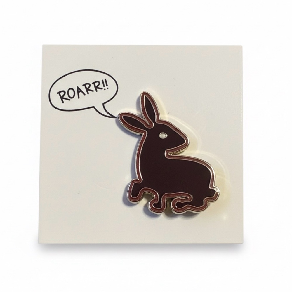 PINTRILL x COACH Pretty Bunny Enamel Pin | NWOT - Picture 3 of 4